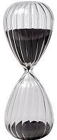 Twist Glass Sand Timer With Black Sand