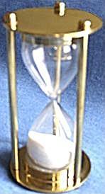 Refillable Hourglass With Round Engravable Ends