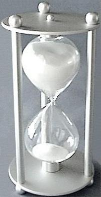 Brushed Aluminium  Hourglass