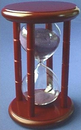 15-Minute Hourglass, Front View