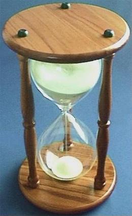 100-Minute Hourglass, Top View