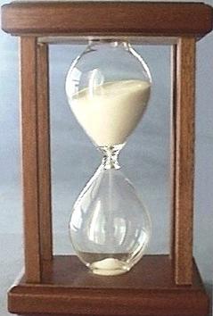 Mahogany Wood Hourglass